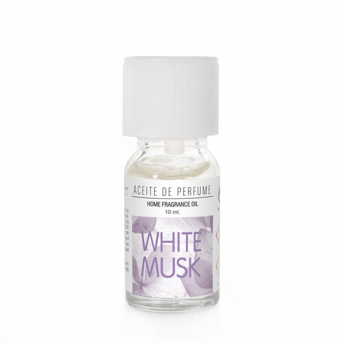Botella de aceite White Musk, fragancia elegante y sofisticada para el hogar