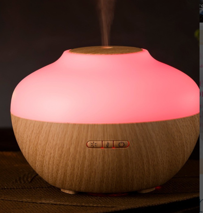 Difusor de Aceites Esenciales Eléctrico 300ml con Lámpara