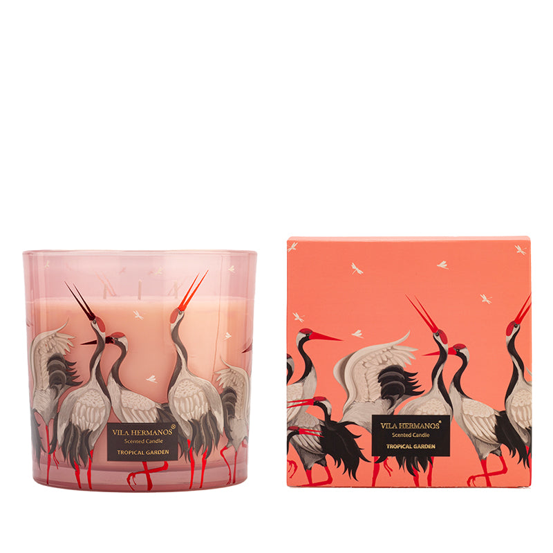 Vela Tropical Garden de Jungletopia, velas aromáticas con aroma floral que transforma tu hogar