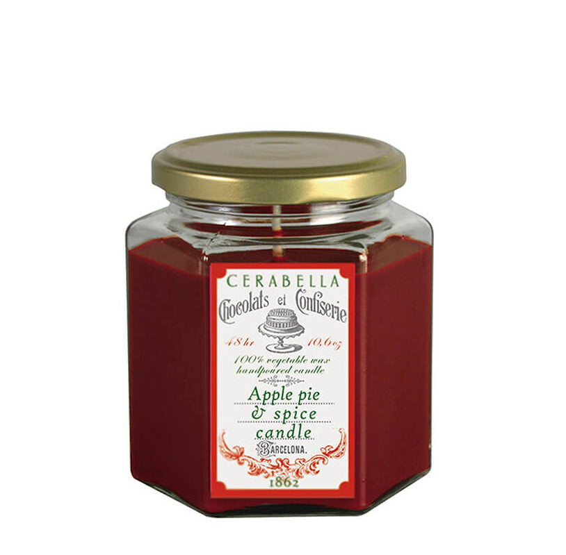 Vela Perfumada Tea Cupcake & Cream Roja Cerabella - Colección Sucre